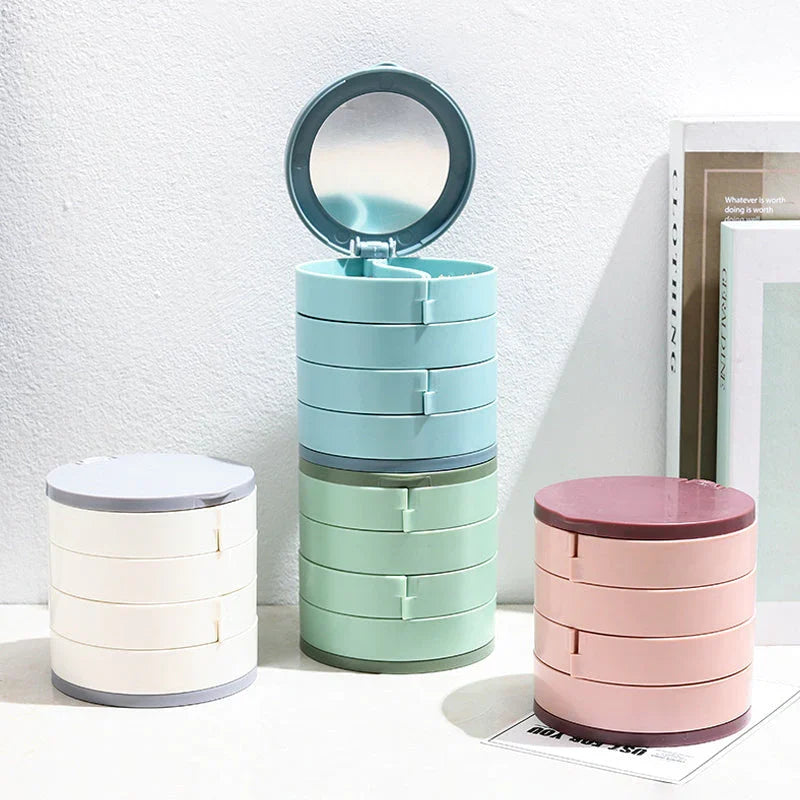 BowLift | Perfect Gift-4 Layer Rotatable Jewelry Storage Box