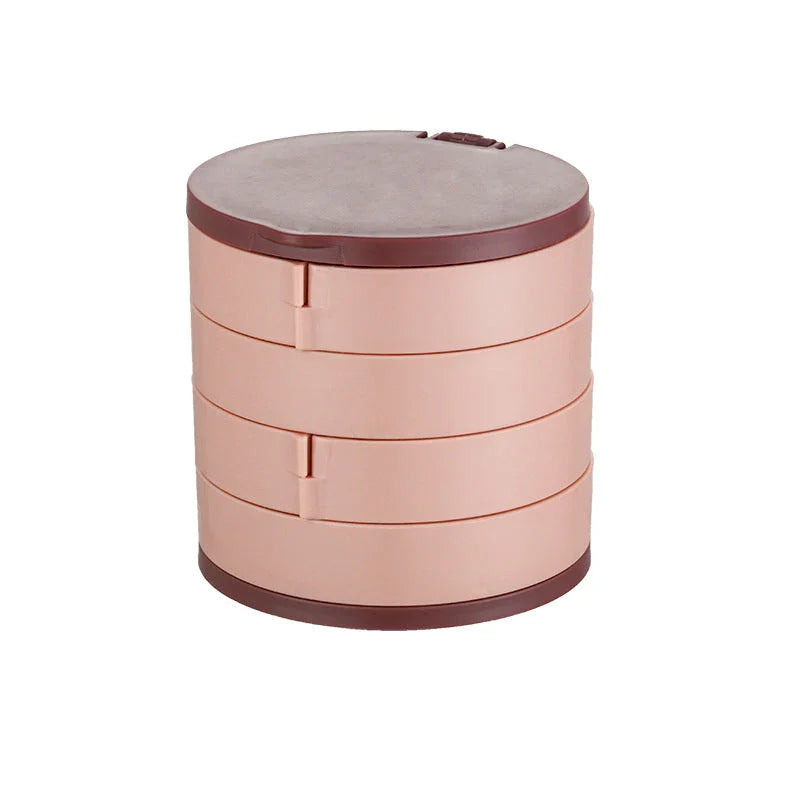 BowLift | Perfect Gift-4 Layer Rotatable Jewelry Storage Box