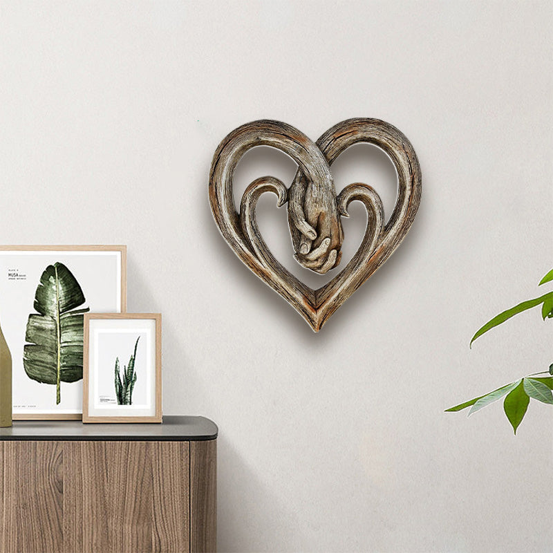 BowLift | Resin Grape Vine Heart Shaped Handprint Ornament