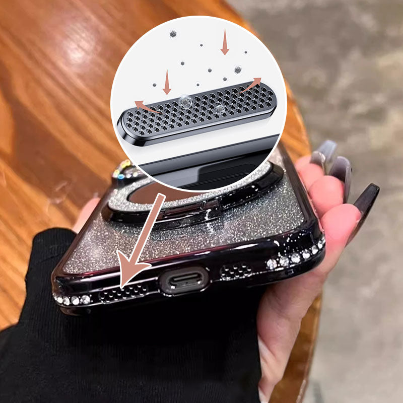 BowLift | Phone Case with Mirror Magnetic Stand Glitter