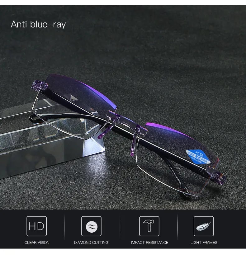 BowLift | High Hardness Anti-Blue Progressive Distance and Near Range Dual-Use Reading Glasses