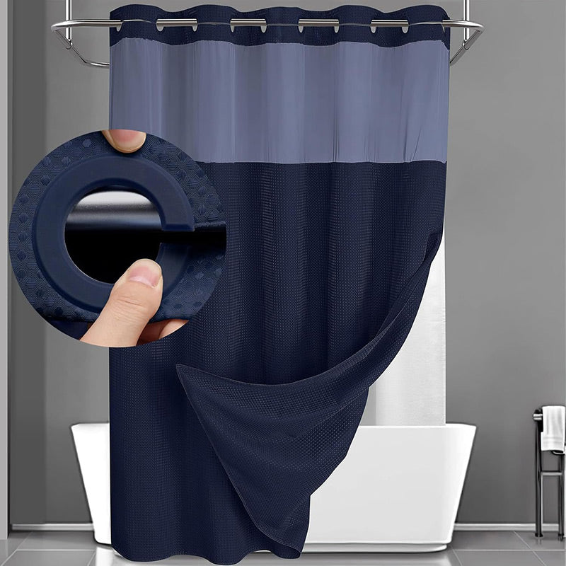 BowLift | Shower curtain with waffle pattern