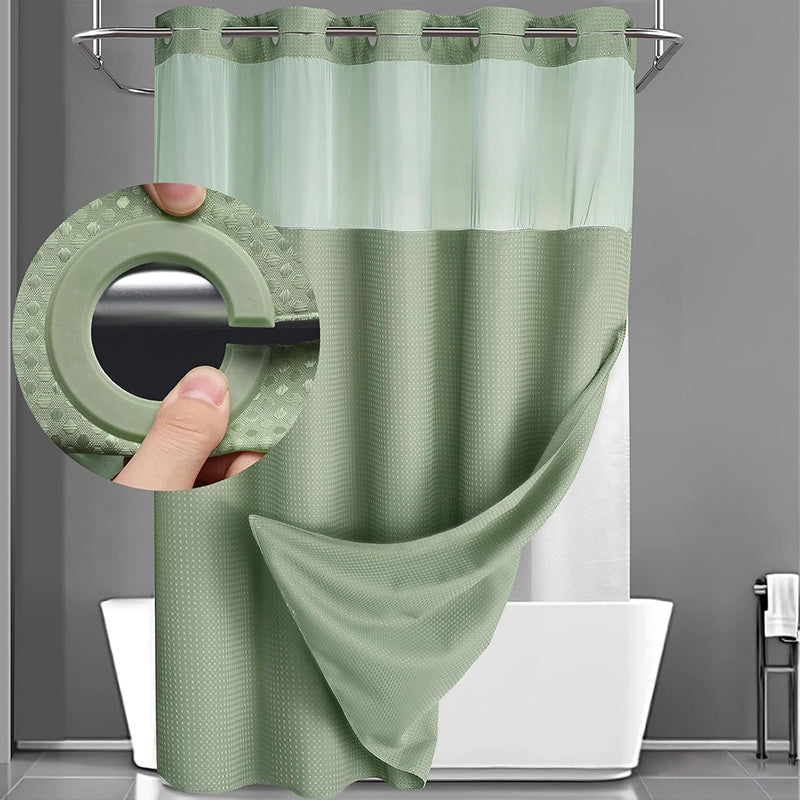 BowLift | Shower curtain with waffle pattern