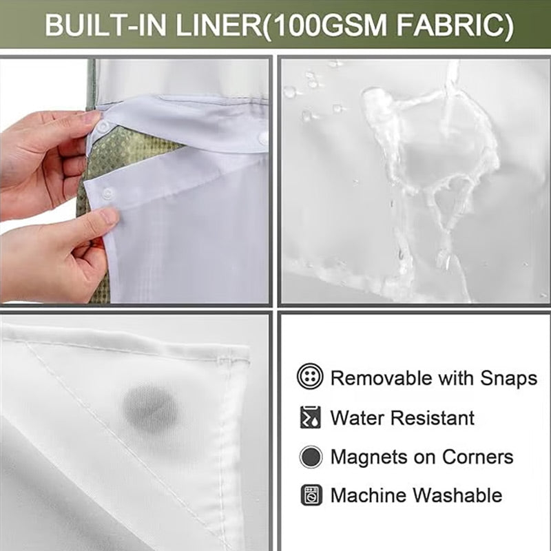 BowLift | Shower curtain with waffle pattern