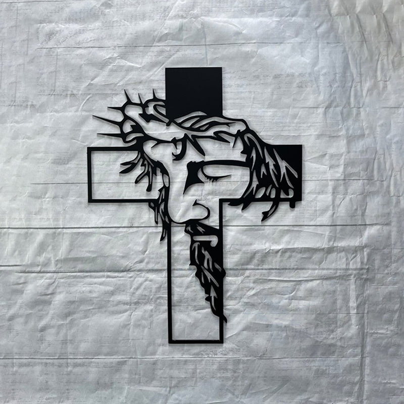 BowLift | Jesus Cross Metal Sign Christ Wall Decoration