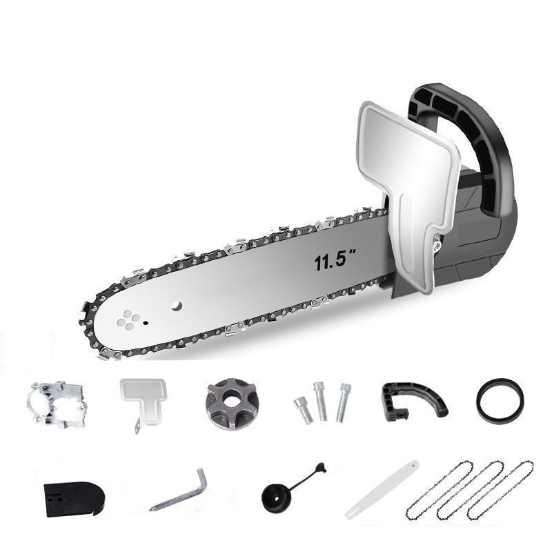 BowLift | Angle grinder converted to electric chainsaw