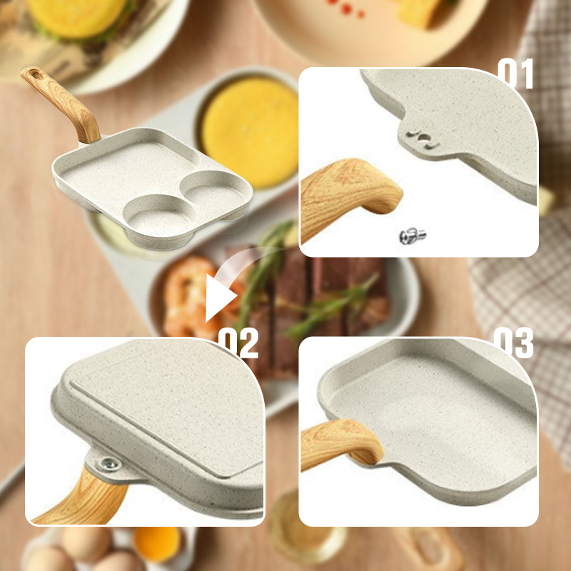 BowLift | 3-in-1 divided non-stick pan