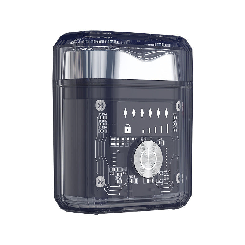 BowLift | Futuristic transparent mini electric smooth shaver