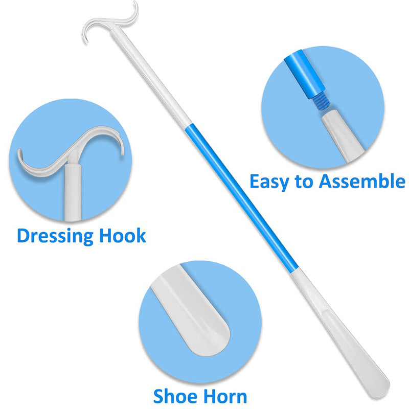 BowLift | Adjustable long shoehorn with sock remover for seniors