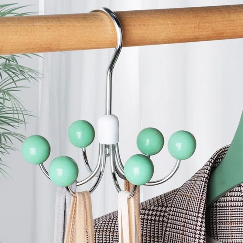 BowLift | 360° rotatable multifunctional storage hanger with 6 hooks