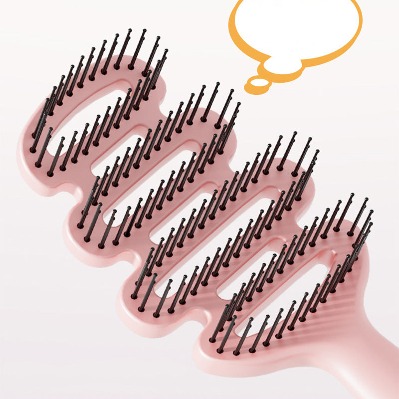 BowLift | Curved hairbrush with ventilation