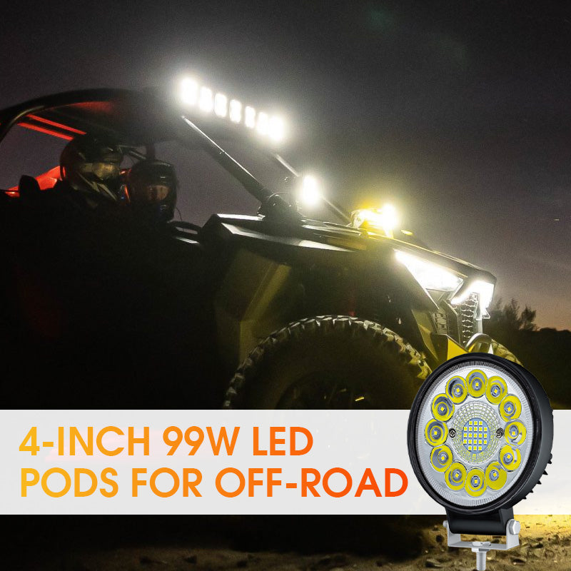 BowLift | 4-inch 99W LED pod for off-road driving