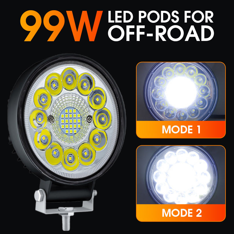 BowLift | 4-inch 99W LED pod for off-road driving