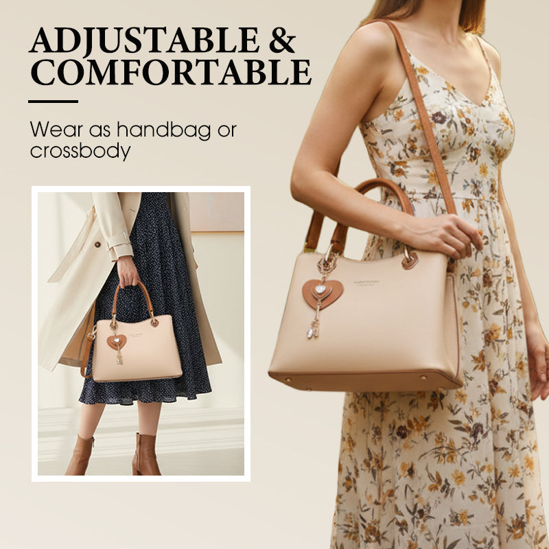 BowLift | Elegant women's handbag with sparkling heart pendant