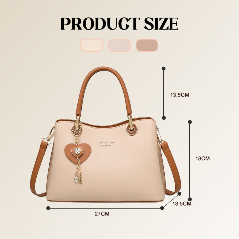 BowLift | Elegant women's handbag with sparkling heart pendant