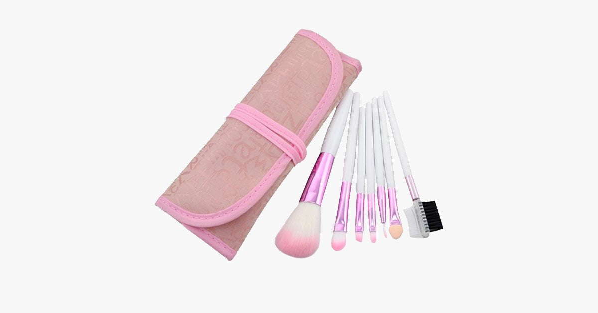 BowLift | 7-piece pink brush set – makeup brushes for a flawless look