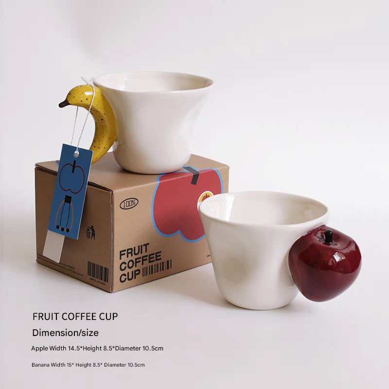 BowLift | Banana Apple Creative 3D Handle Coffee Mug