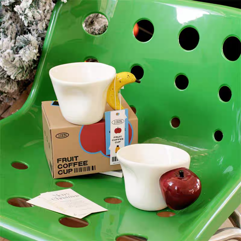 BowLift | Banana Apple Creative 3D Handle Coffee Mug