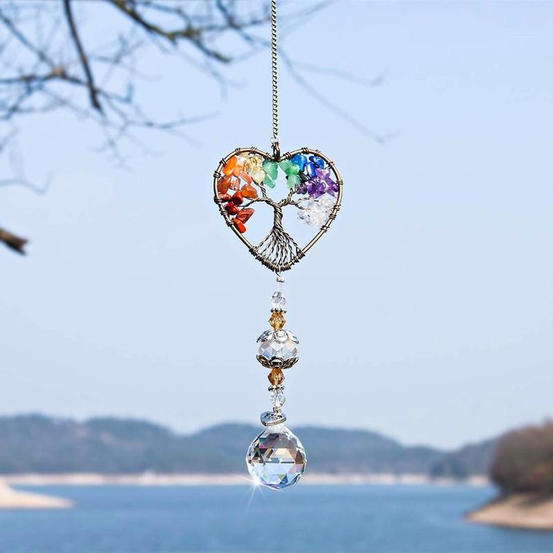 BowLift | Crystal Wind Chime Tree of Life Sun Catcher
