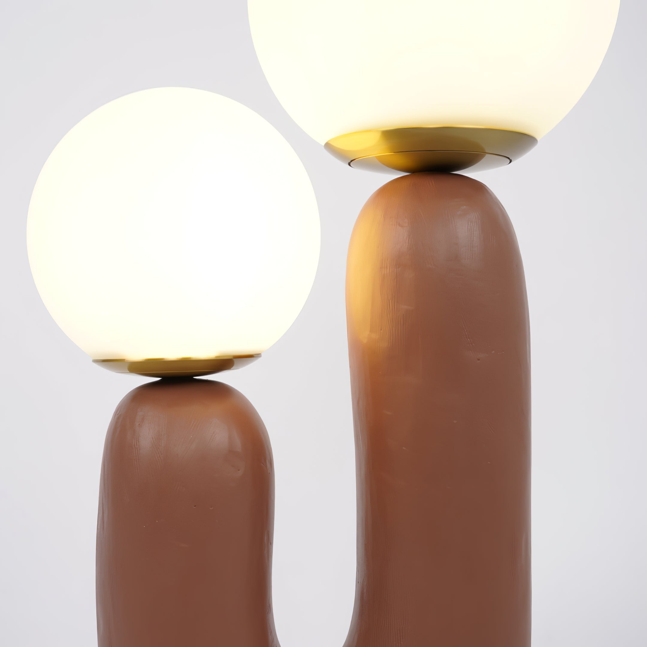 BowLift | Contemporary Style Table Lamp with Natural Accent