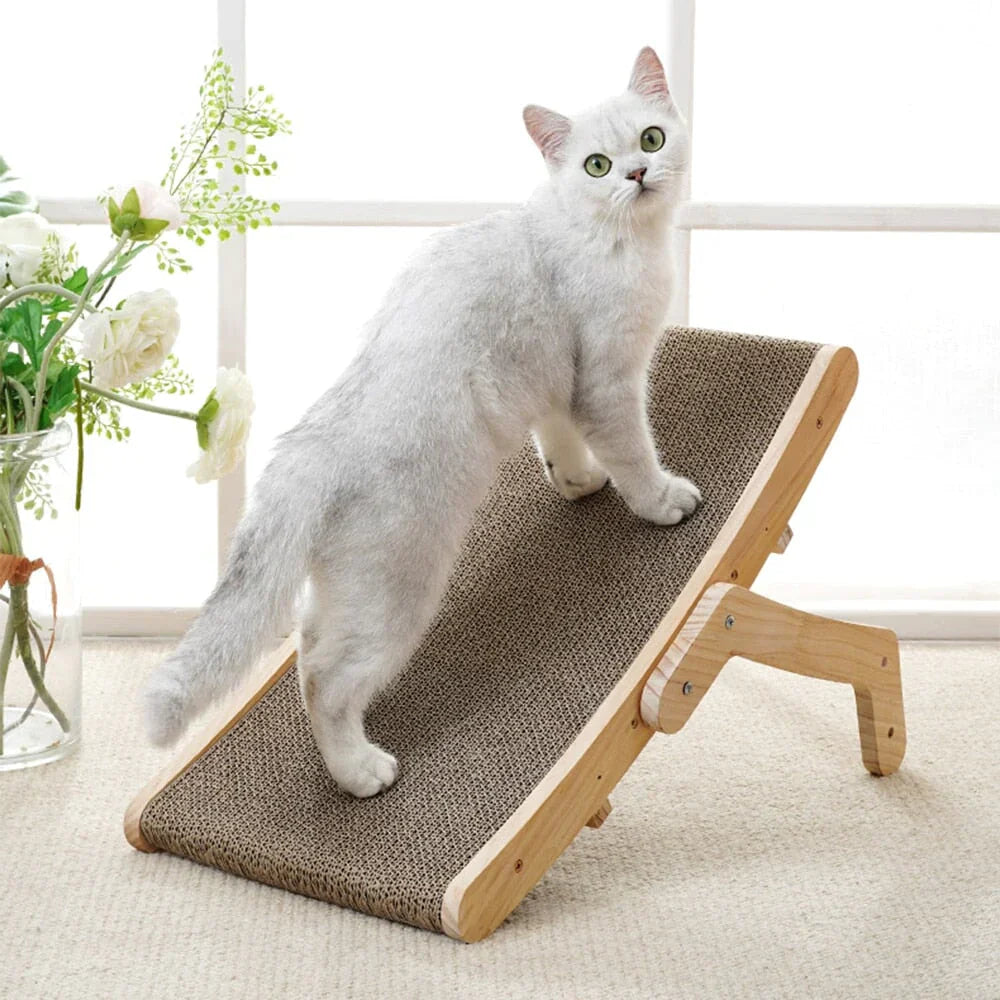 BowLift | Cat Scratcher Wooden Adjustable Lounger