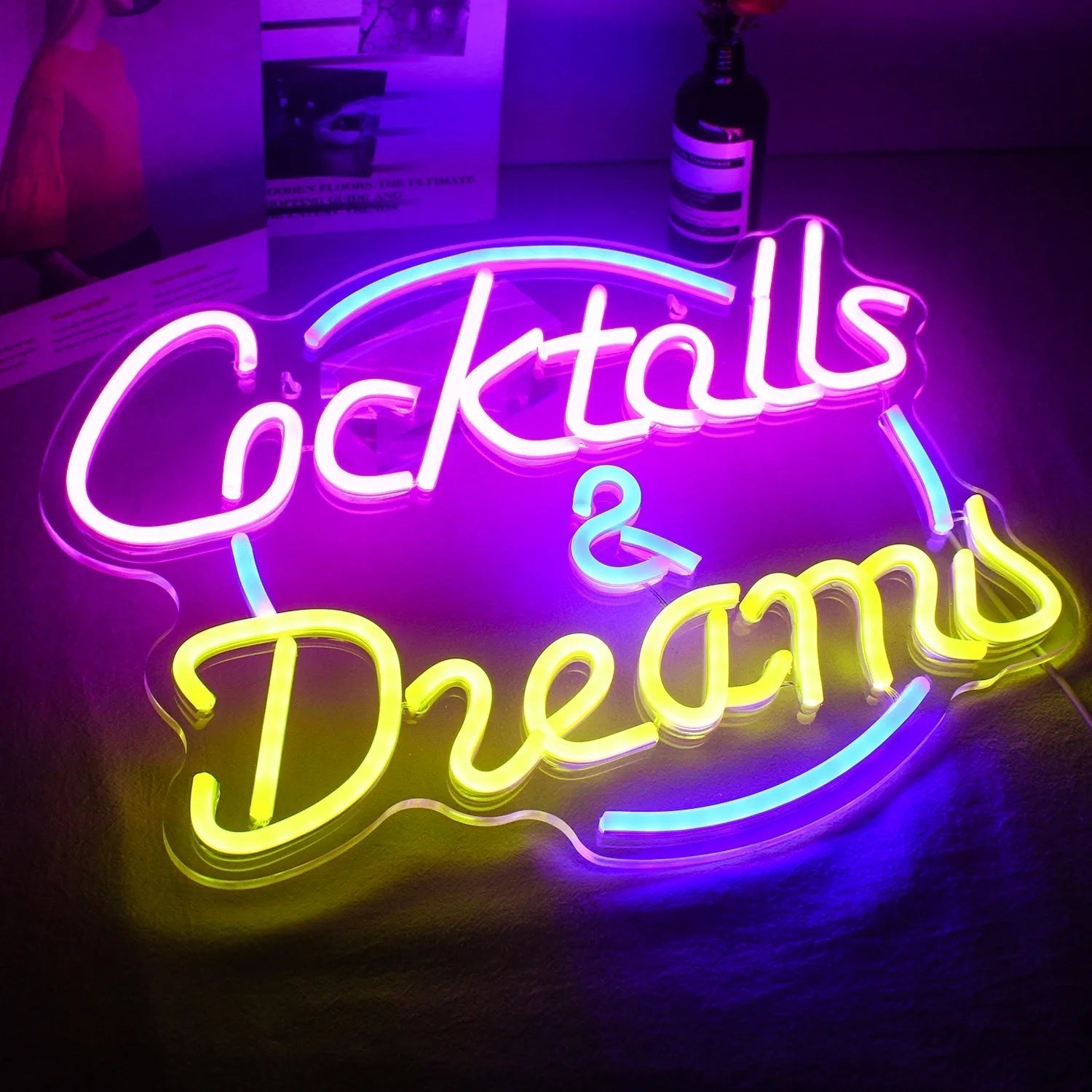 BowLift | Lively Cocktails & Beer LED Neon Wall Sign