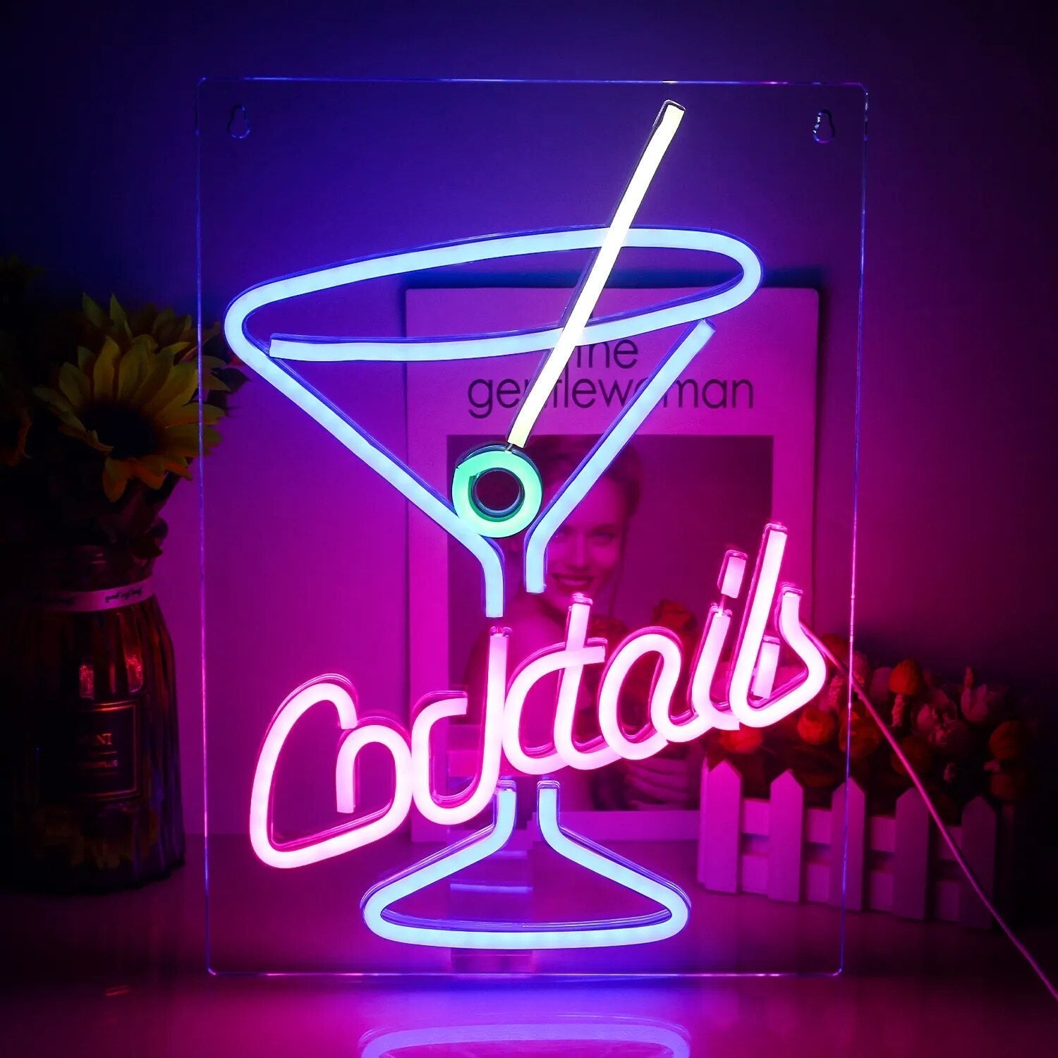 BowLift | Lively Cocktails & Beer LED Neon Wall Sign