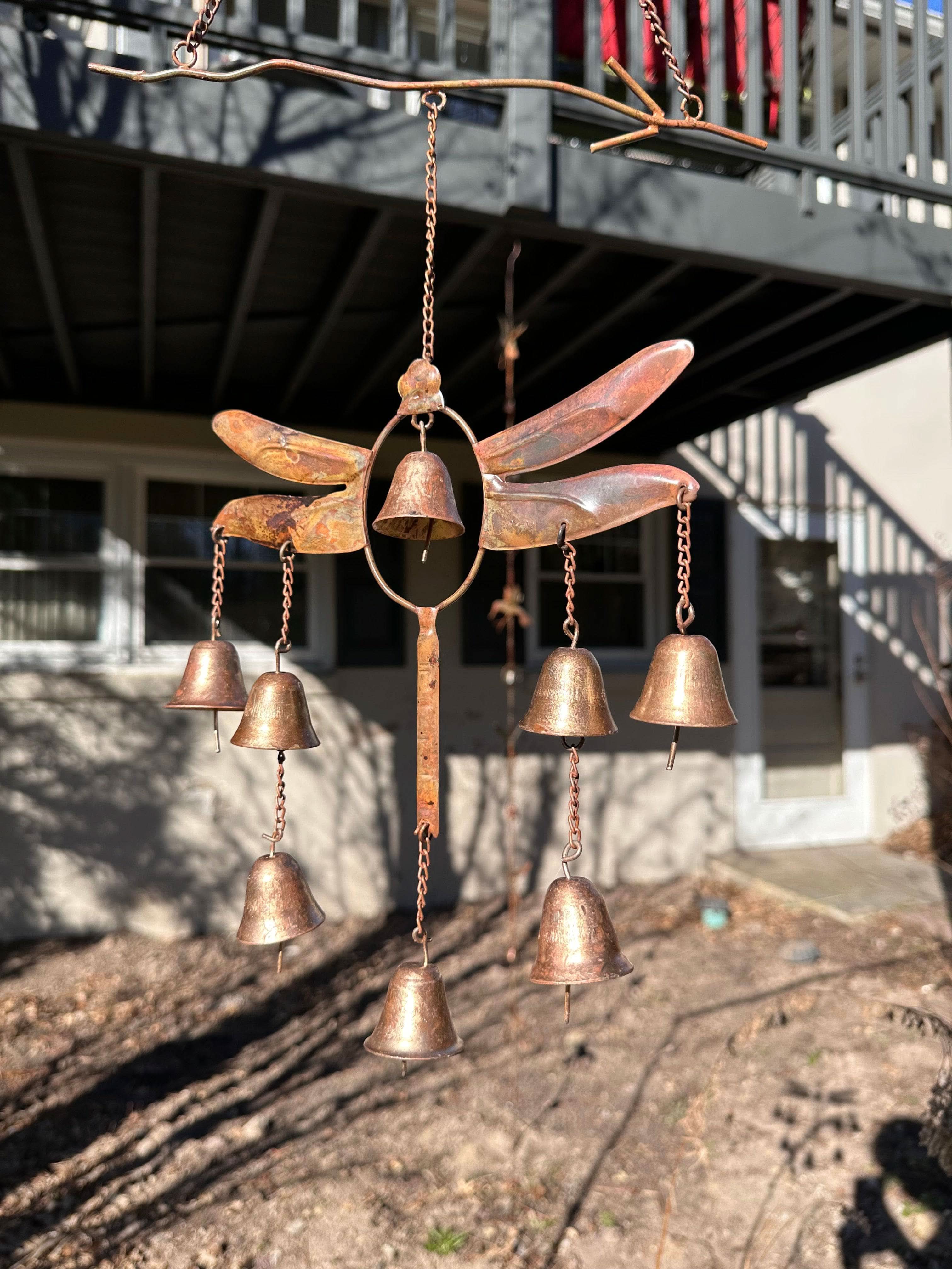 BowLift | Dragonfly Wind Chime with Bells Handmade Decor