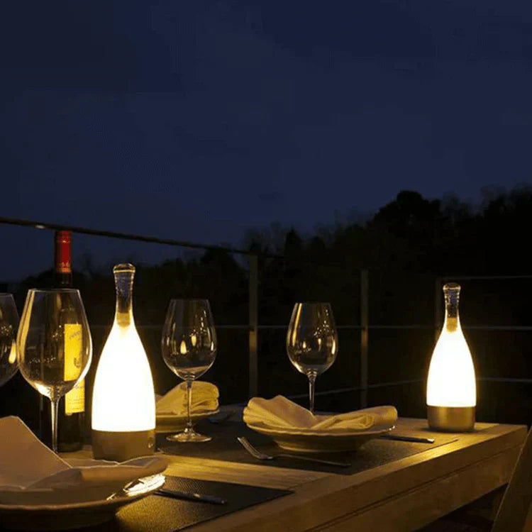 BowLift | CorkGlow - Wine Bottle Table Lamp