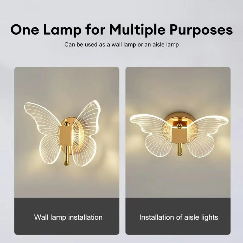 BowLift | Butterfly-Shaped LED Wall Lamp with Three Lighting Modes