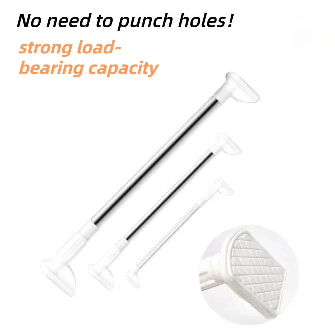 BowLift | Adjustable Drill-Free Rod – Stainless Steel Curtain Rod