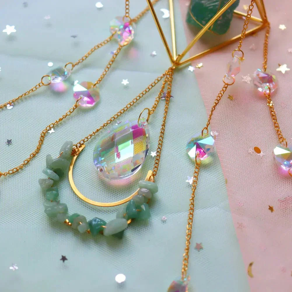 BowLift | AuraBloom Crystal Sun Catcher | Healing Crystal | Feng Shui Decoration | Positive Energy for Home