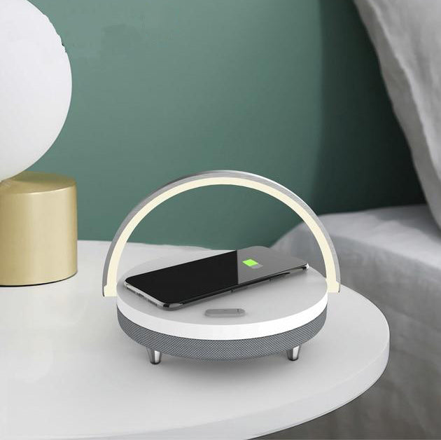 BowLift | 3-in-1 LED Lamp, Bluetooth Speaker & Wireless Charger | Smart Desk Light