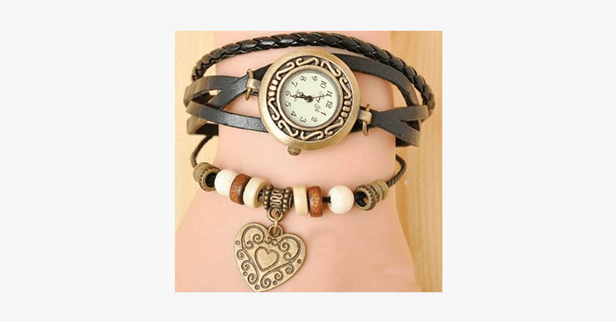BowLift | Heart Vintage Wrap Watch