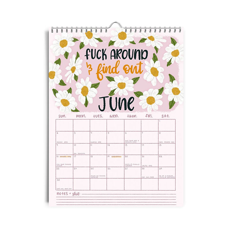 BowLift | HERE WE GO AGAIN DAMN IT 2025 CALENDAR