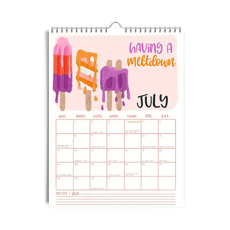 BowLift | HERE WE GO AGAIN DAMN IT 2025 CALENDAR