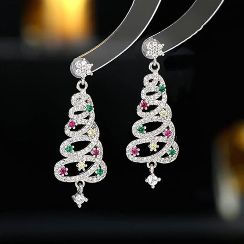 BowLift | Shiny Christmas tree earrings
