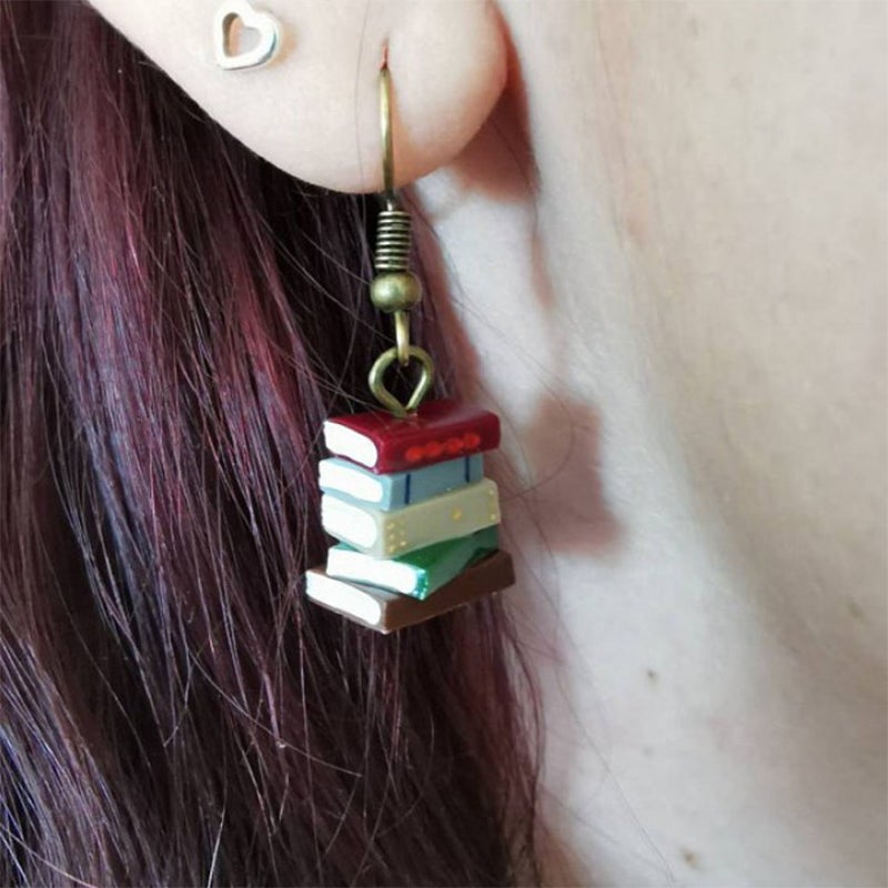 BowLift | Book stack earrings