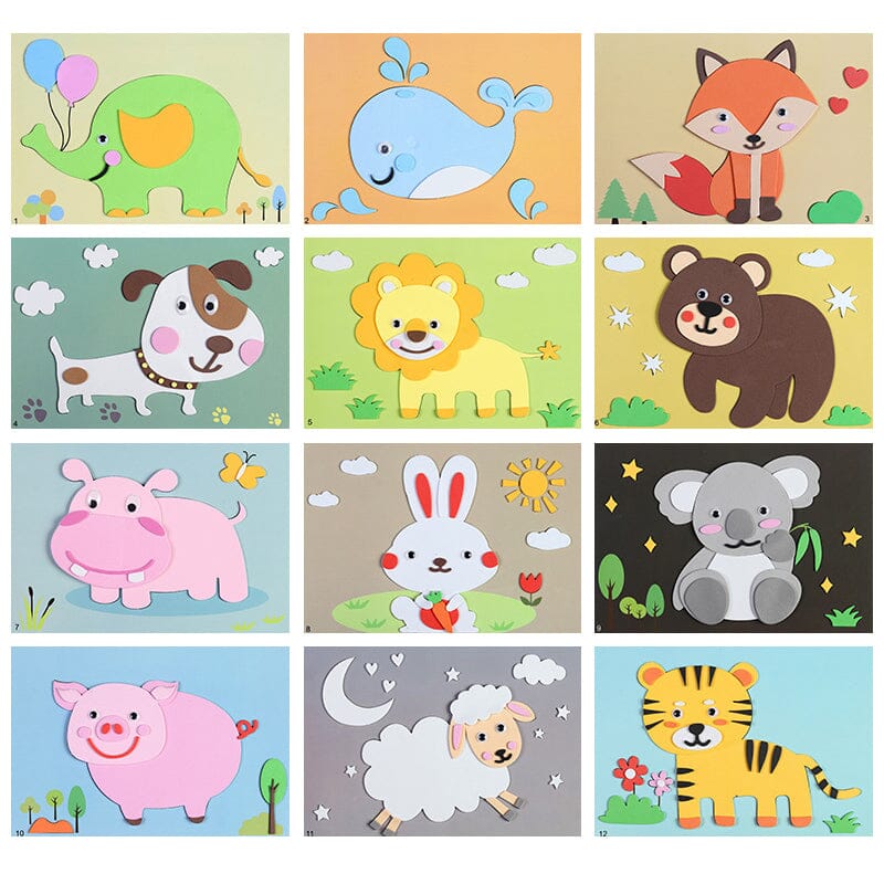 BowLift | DIY Kids Animal Handmade Stickers