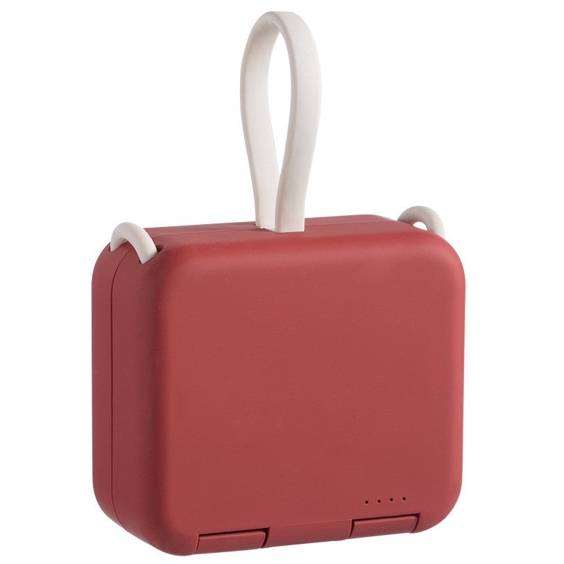 BowLift | 4000mAh Portable Back Clip Power Bank, with Phone Holder, Foldable Design & Charging Cable, for Major Cell Phone Types