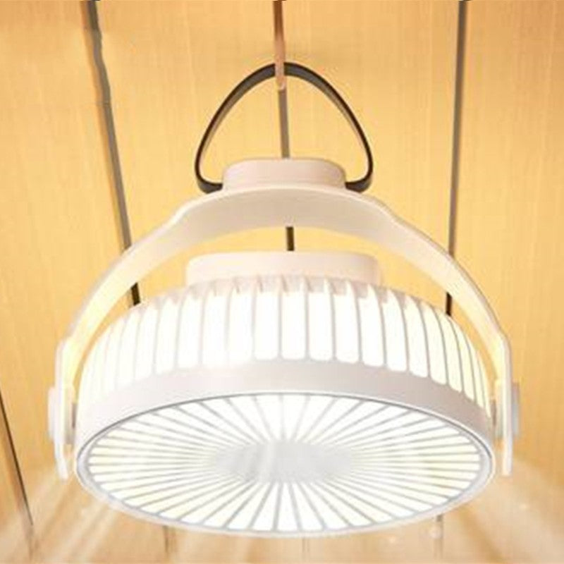 BowLift | 2-in-1 Rechargeable Portable Hanging / Desk Fan, with Night Light, 4 Adjustable Wind Speeds