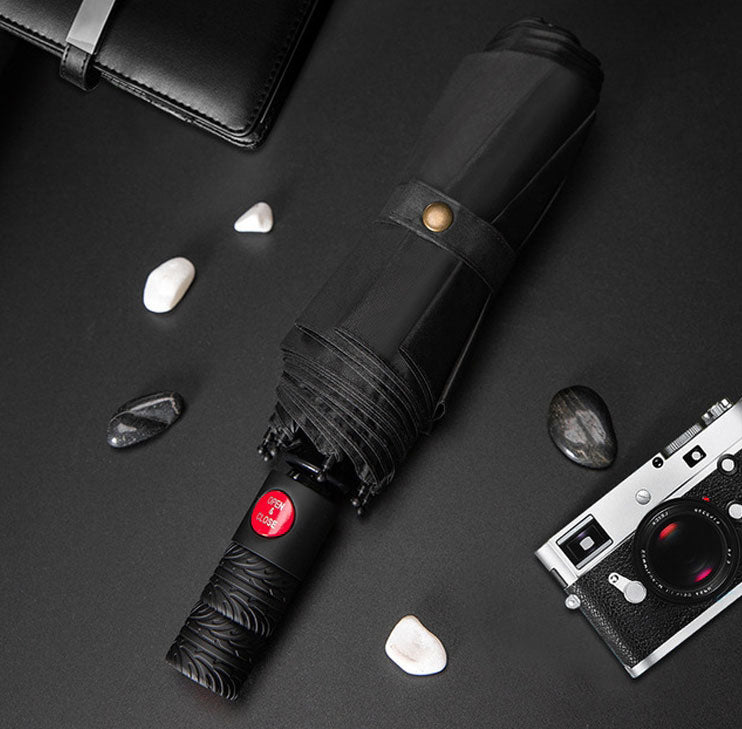 BowLift | Automatic Sun & Rain Umbrella, with Anti UV Coating, Large Canopy & Anti-slip Handle, for Travel, Commute & More