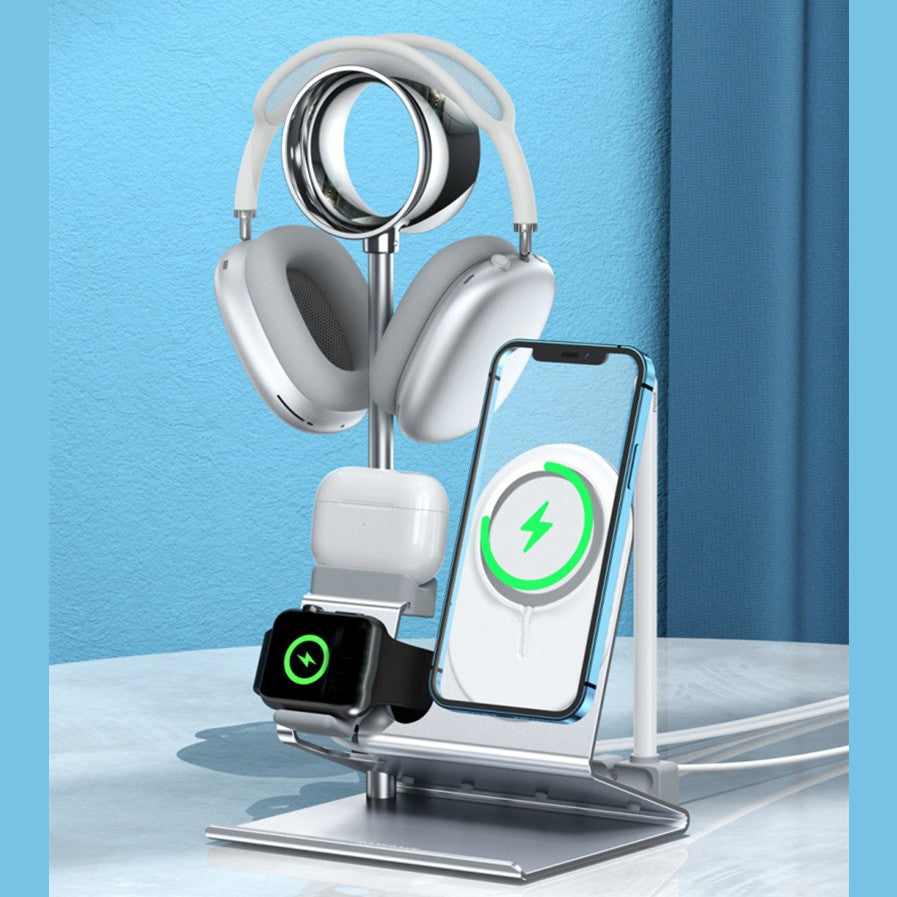 BowLift | 5-in-1 Nightstand Desk Organizer, for Phone, Watch, Headphones, Earbuds & Pencil