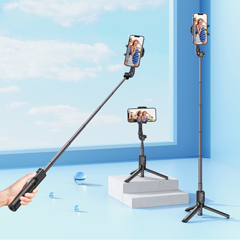 BowLift | 3-in-1 Portable Bluetooth Selfie Stick Tripod with Wireless Remote, for Party, Travel, Holiday