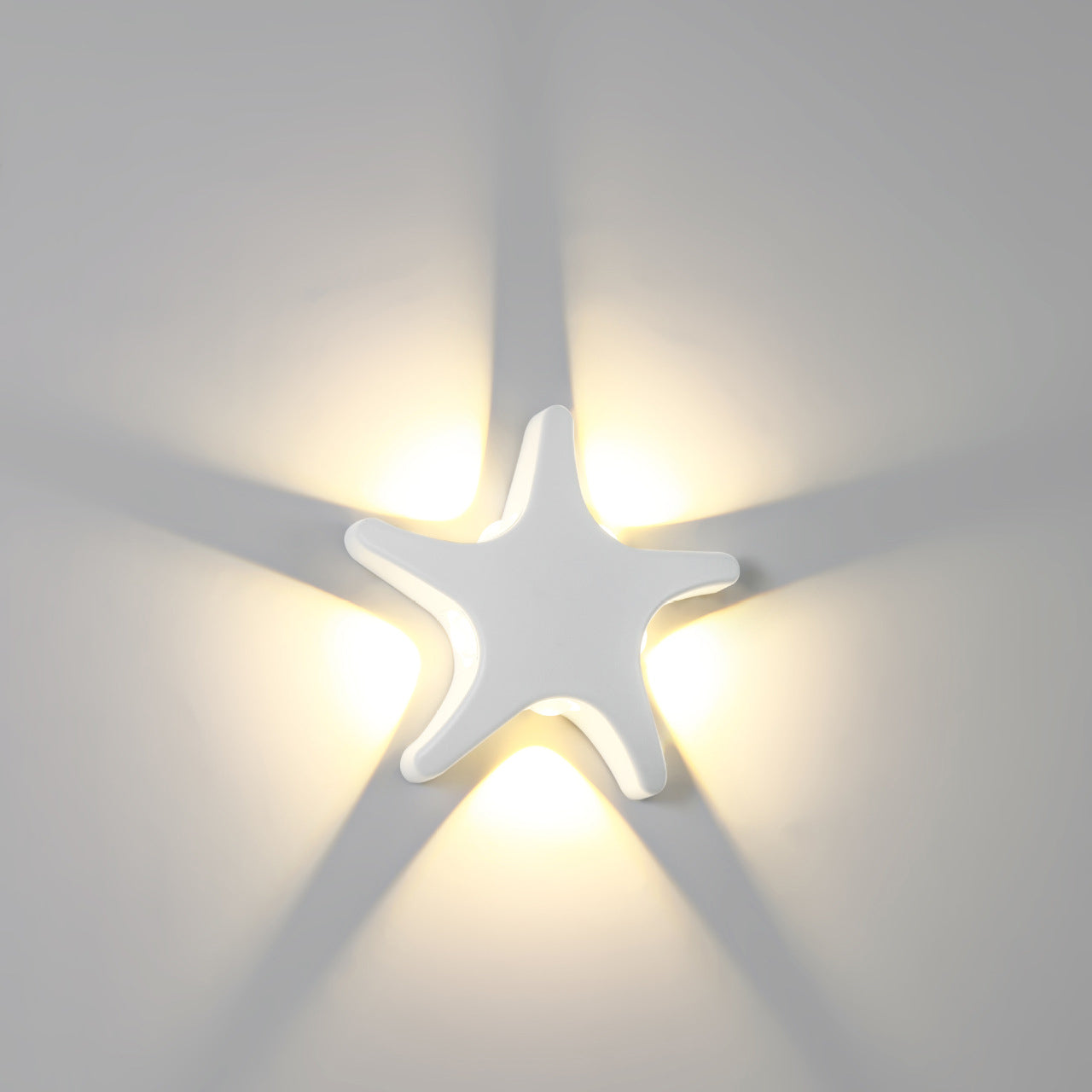BowLift | Contemporary Simplicity Aluminum Starfish Design LED Waterproof Wall Lantern Lamp for Outdoor Terrace