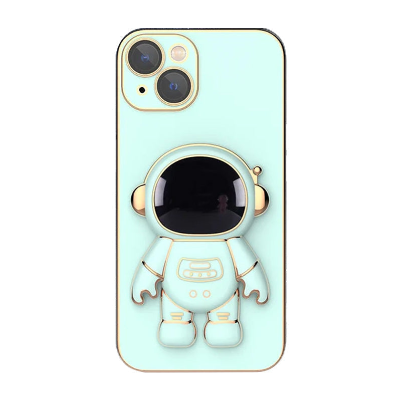 BowLift | 6D Plating Astronaut Hidden Stand Case Cover For IPhone