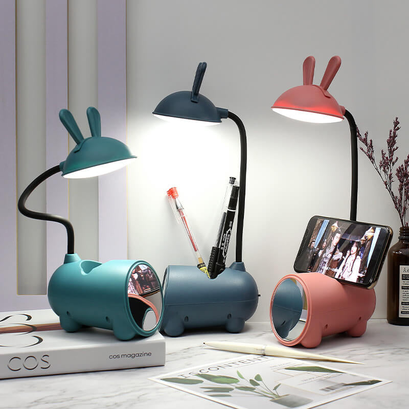 BowLift | Creative LED Touch Lamp with Pen Holder | USB Charging Function | Desk Lamp | Children's Room Decor