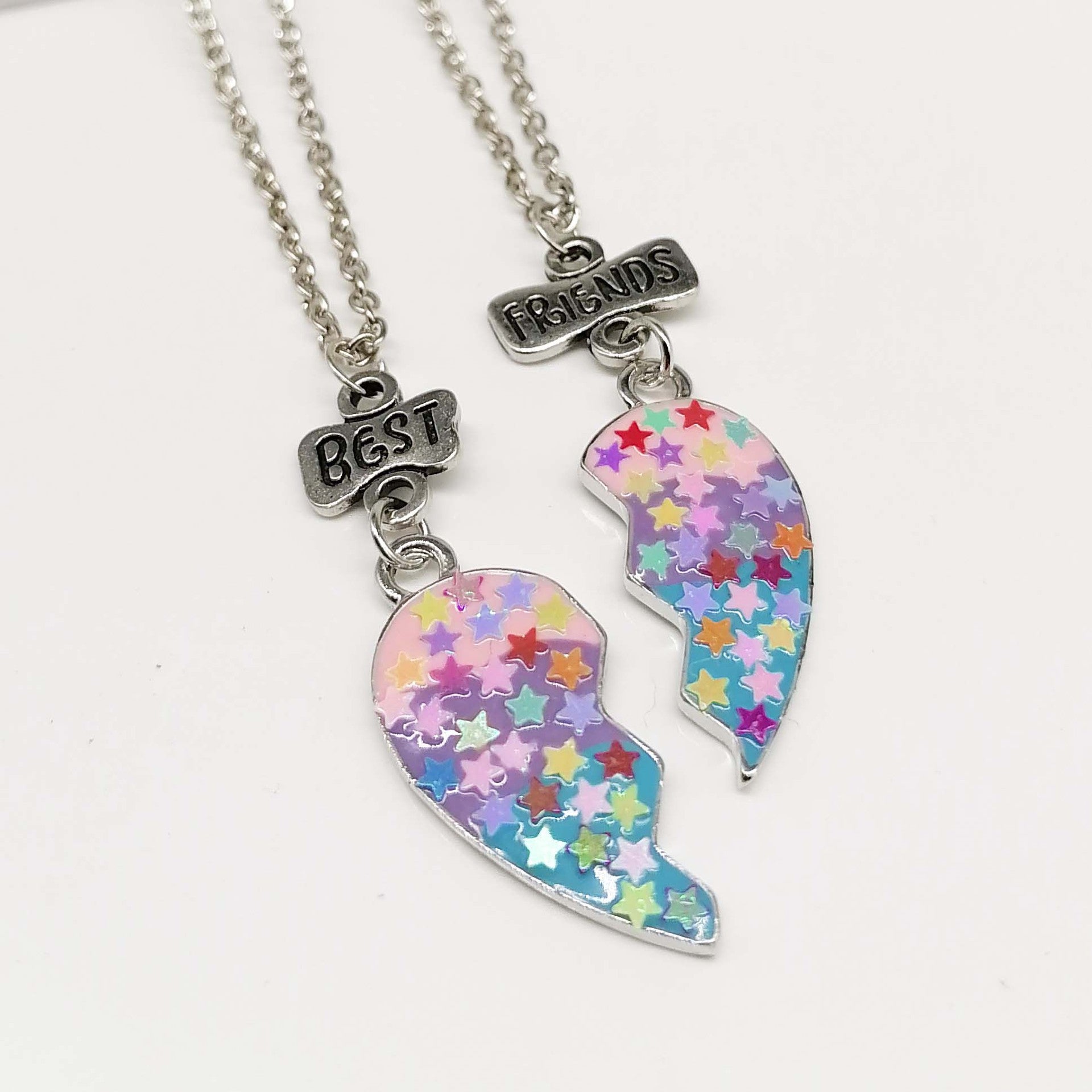 BowLift | Heart Pendant Best Friends Forever Friendship Necklace