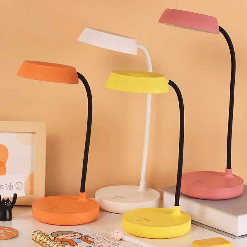BowLift | Nordic Minimalist Round Plate LED Touch Eye Protection USB Desk Lamp