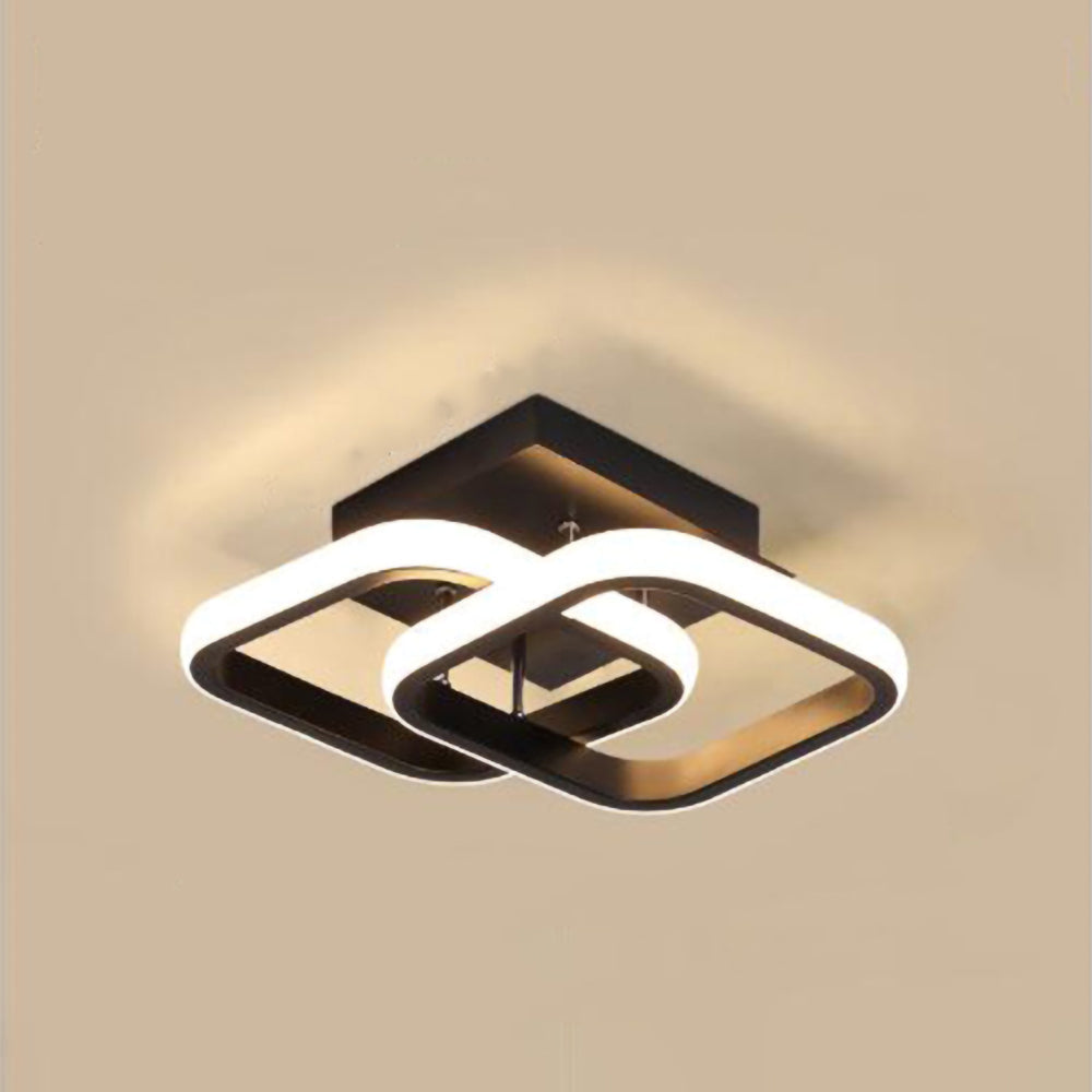 BowLift | Ceiling Light with LED Black Metal Frame